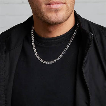 7MM CURB SILVER For Men