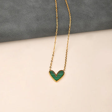 Heart Necklace Stainless Steel For Women
