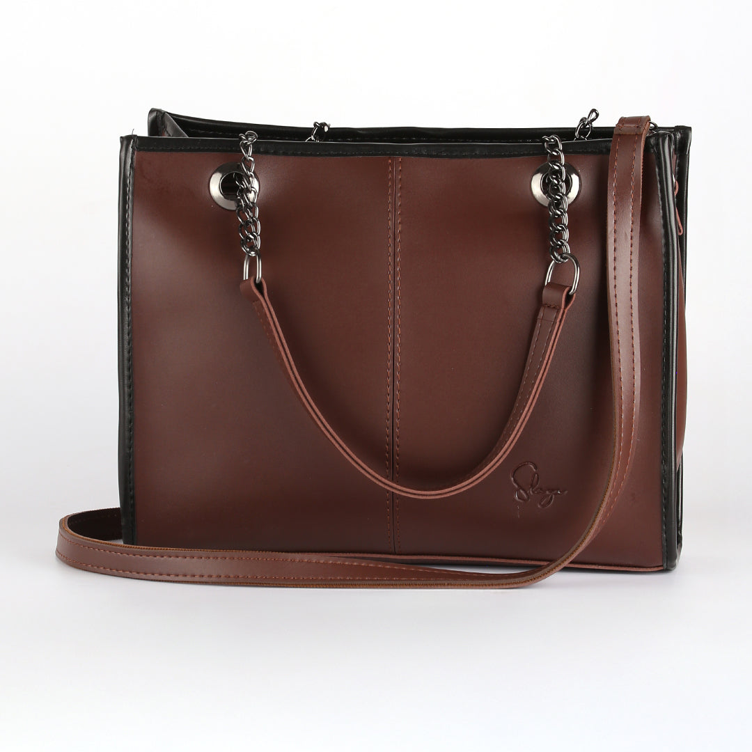 Modra Brown Tote Bag