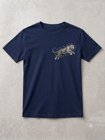 Graphic Half Sleeves Mens T-Shirt