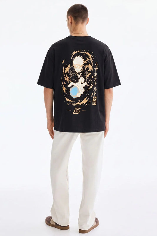 USQUARED Unisex Naruto Uzumaki Oversized Tee Shirt