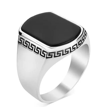 Classic black Turkish Ring Men
