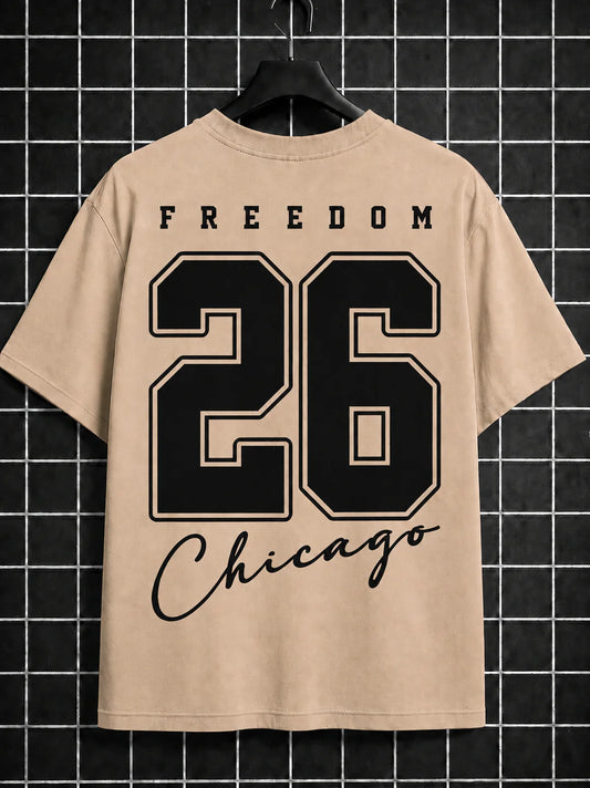 Freedom 26 Chicago Oversized Graphic T-Shirt