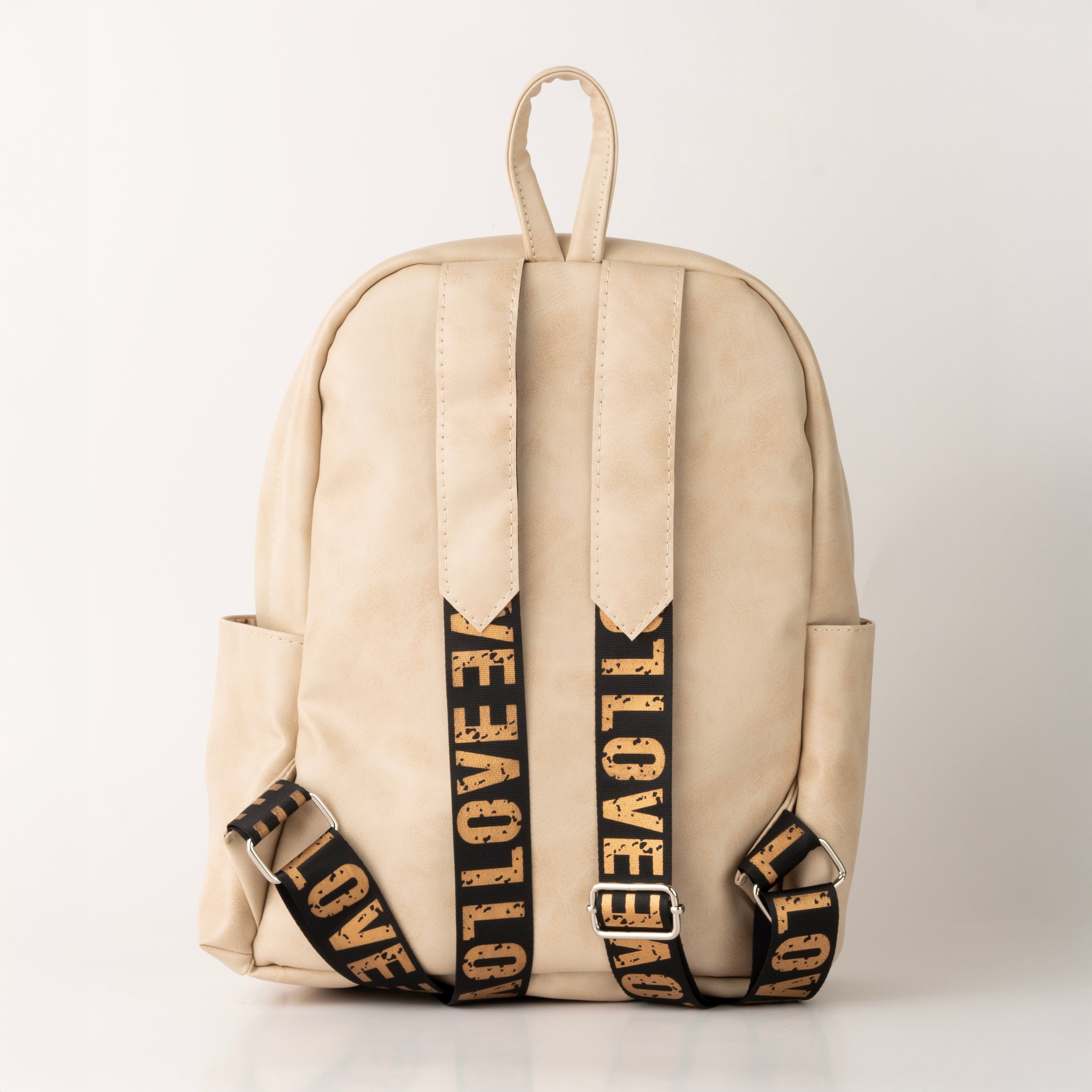 Bronza Beige Backpack Bag