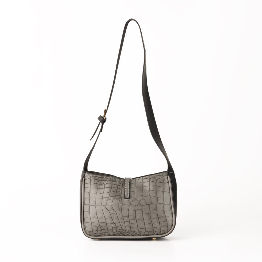 Madame Croco Grey Bag