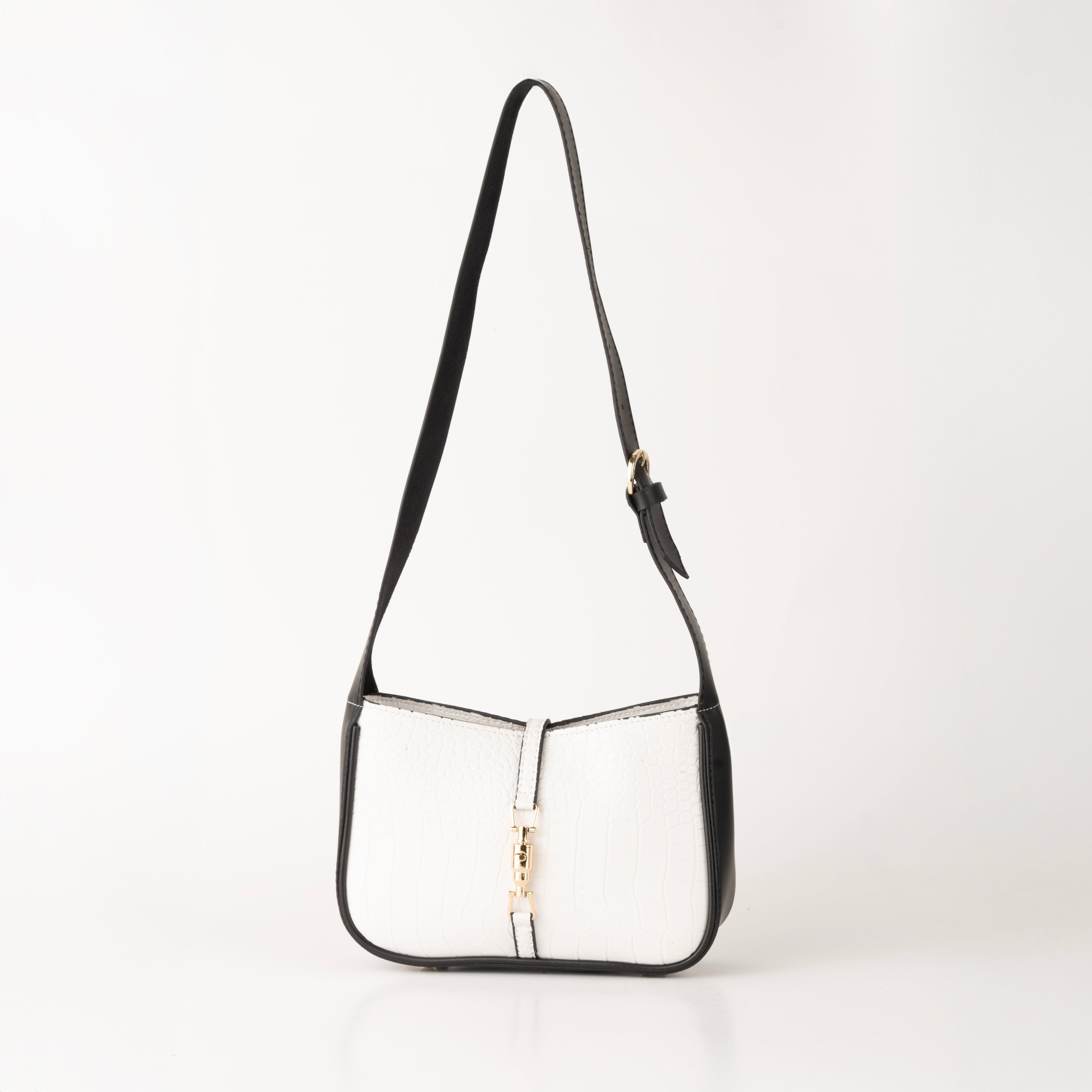 Madame Croco White Bag