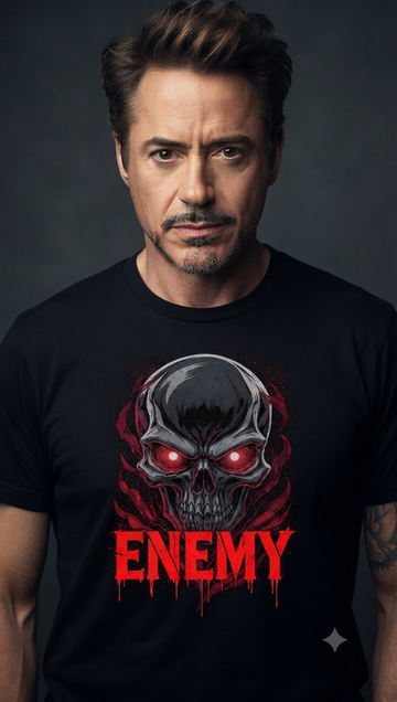 Luxxivo FashionEnemy Skull Graphic T-Shirt –  Premium Cotton Tee