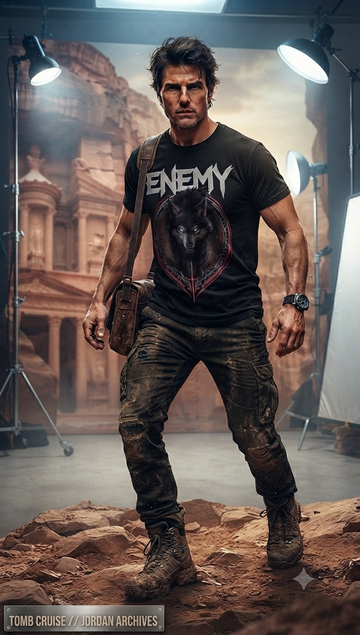 Luxxivo Fashion Enemy Wolf Graphic T-Shirt – Black Premium Cotton Tee