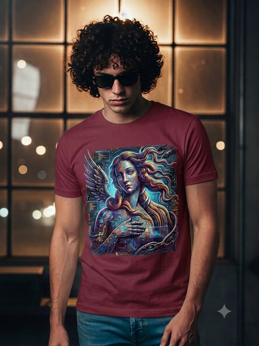 Graphic Half Sleeves Mens T-Shirt