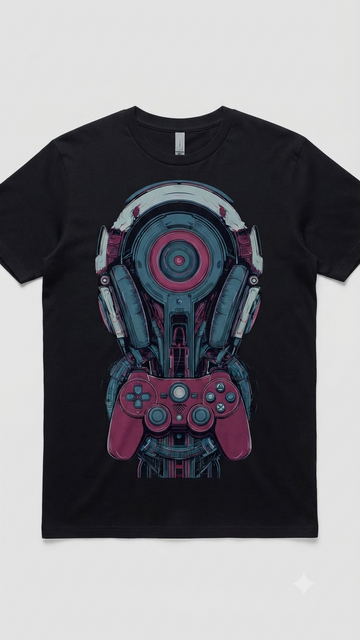 Luxxivo Fashion Cyber Gamer Graphic Tee