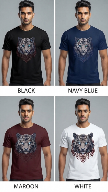 Luxxivo Fashion Tiger Glare Tee