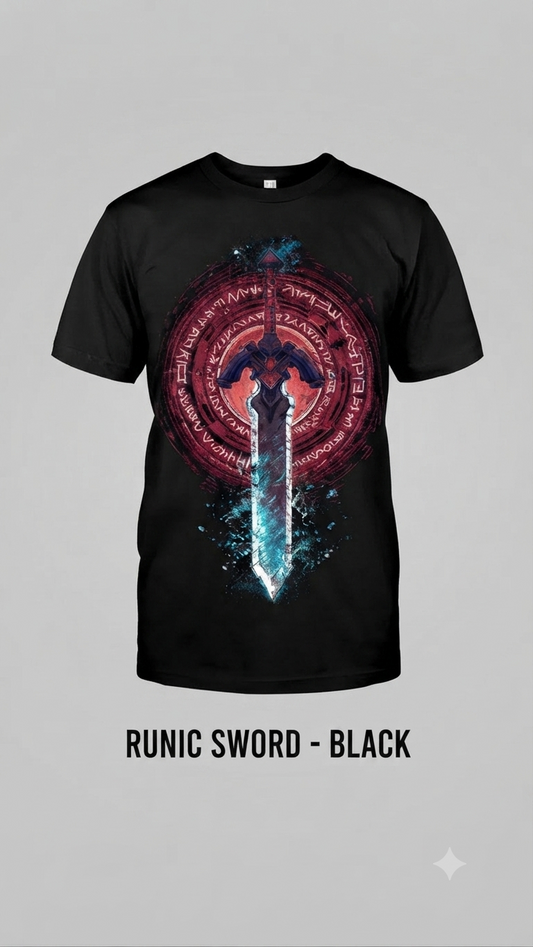 Luxxivo Fashion Runic Blade Arcane Tee