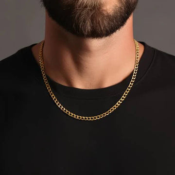 4MM CURB CHAIN (GOLD) For Men