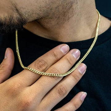 4MM CUBAN GOLD CHAIN For Men