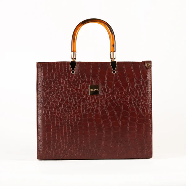 Crocello Brown Tote Bag ( 3 PCS SET )