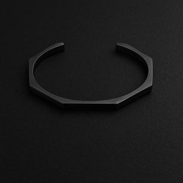 Black Titan Hex Bracelet Men