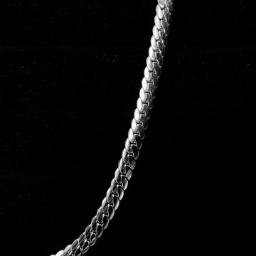 THE FLATTENED CURB 4 MM CHAIN For Men