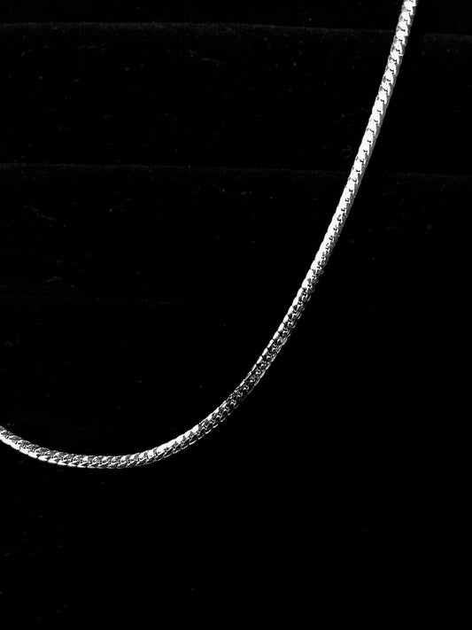 THE FLATTENED CURB 3MM CHAIN For Men