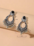 SHEIN Round Ball Tassel Drop Earrings