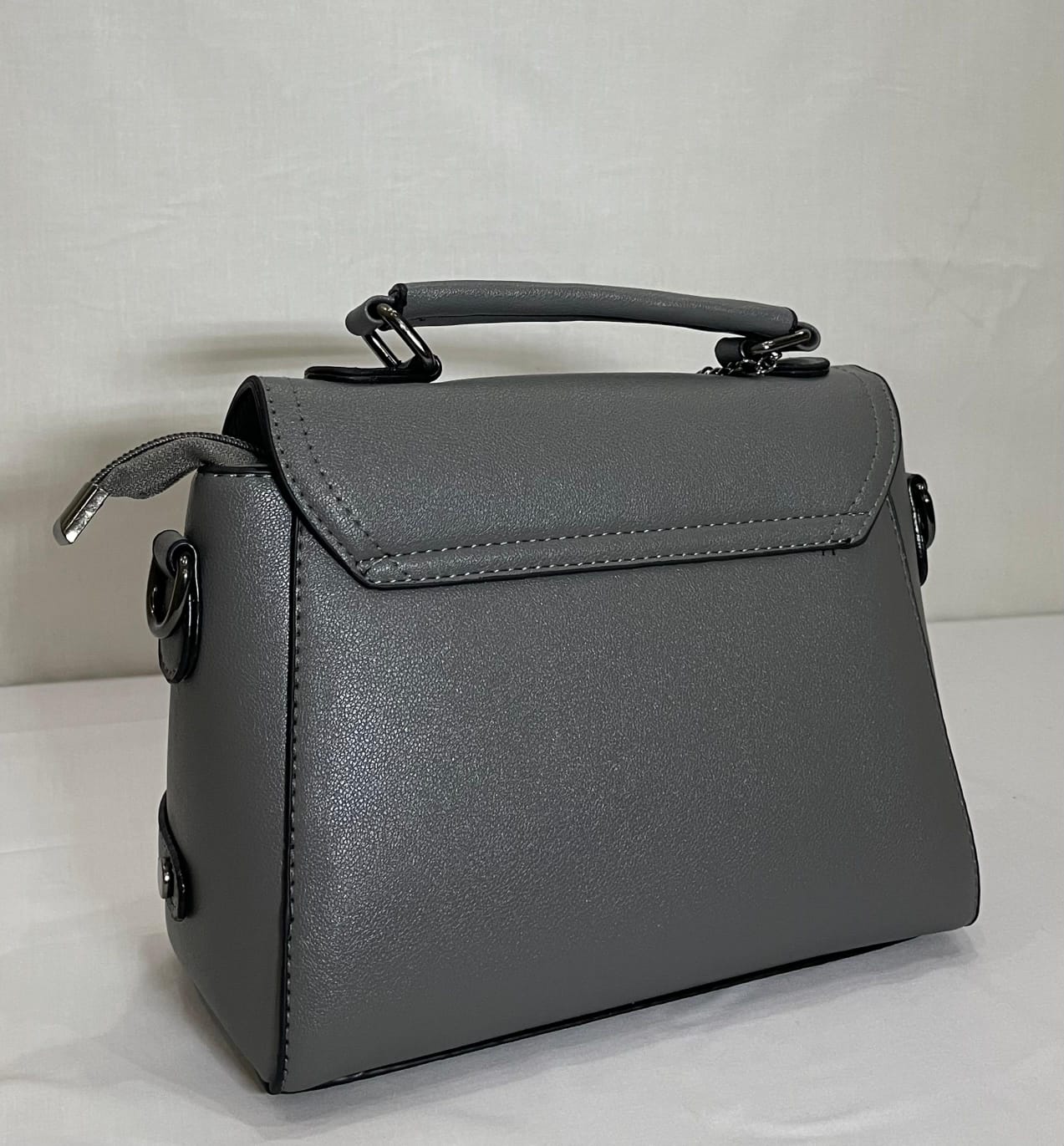 Grey Luxe Leather For Womens