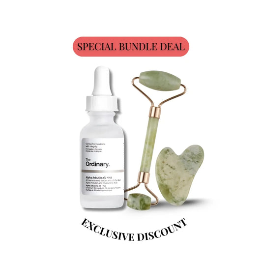 Alpha Arbutin + Gua Sha Jade Roller Bundle