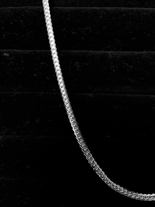 THE FLATTENED CURB 4 MM CHAIN For Men