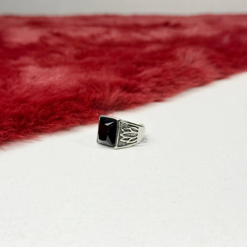 The Crown Onyx Turkish Ring Men