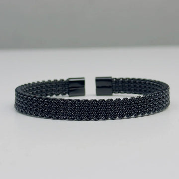 Obsidian Mesh Open Cuff
